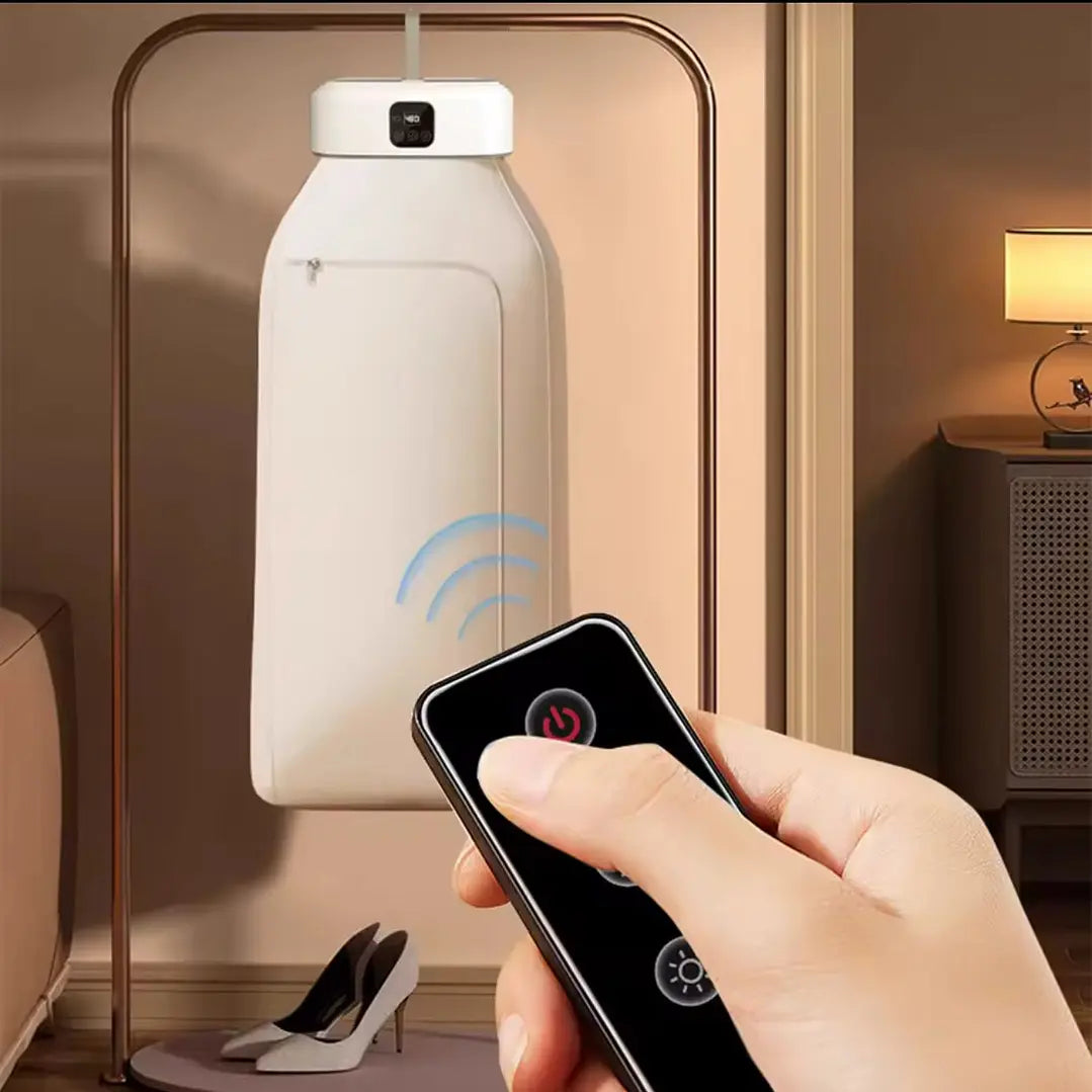 Secadora Ropa 🥼👔 Portátil Compacta con Luz UV Azul y Temporizador⌚