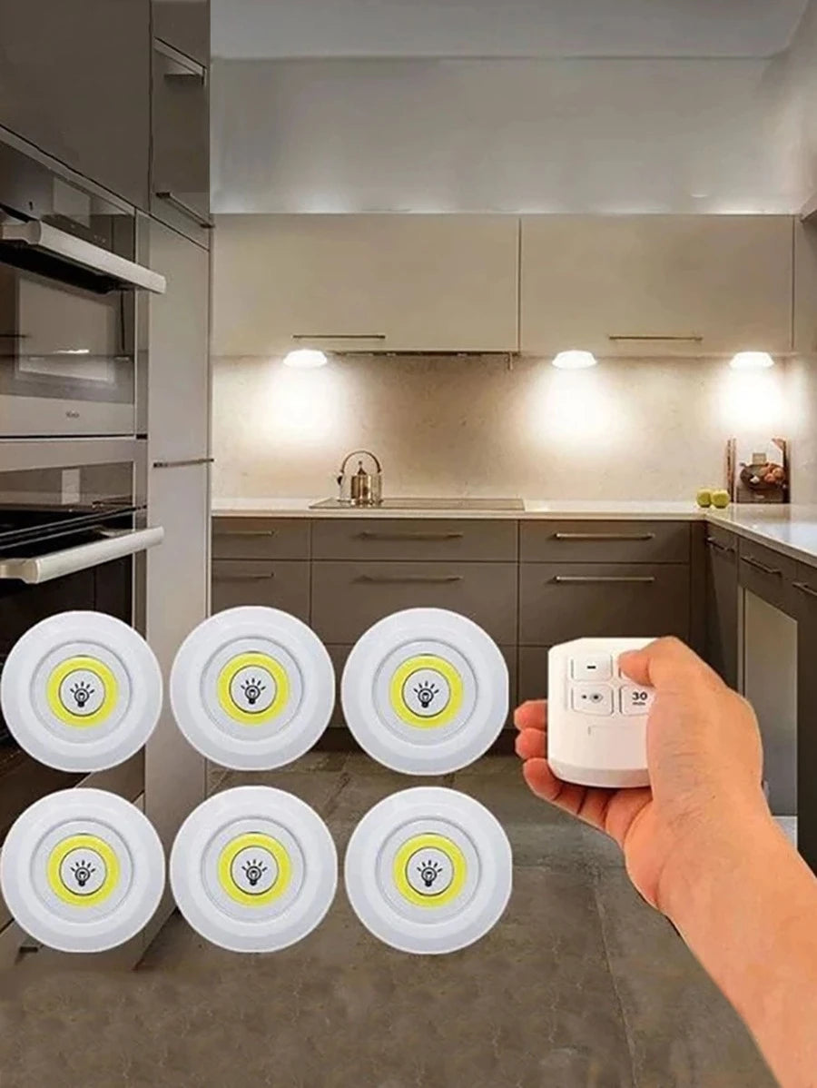 Set Luz Led Inalambricas Control Remoto