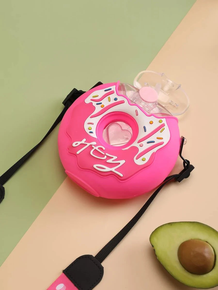 Botella de Agua Forma de Dona para Niños