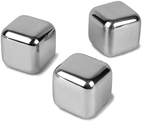 Set de Cubos de Acero para Enfriar Bebidas