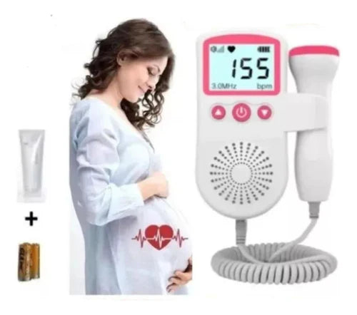 Doppler Fetal Digital 🖥️🔋 – Escucha el latido de tu bebé 👶 en casa 🏠