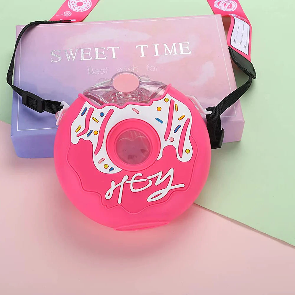 Botella de Agua Forma de Dona para Niños