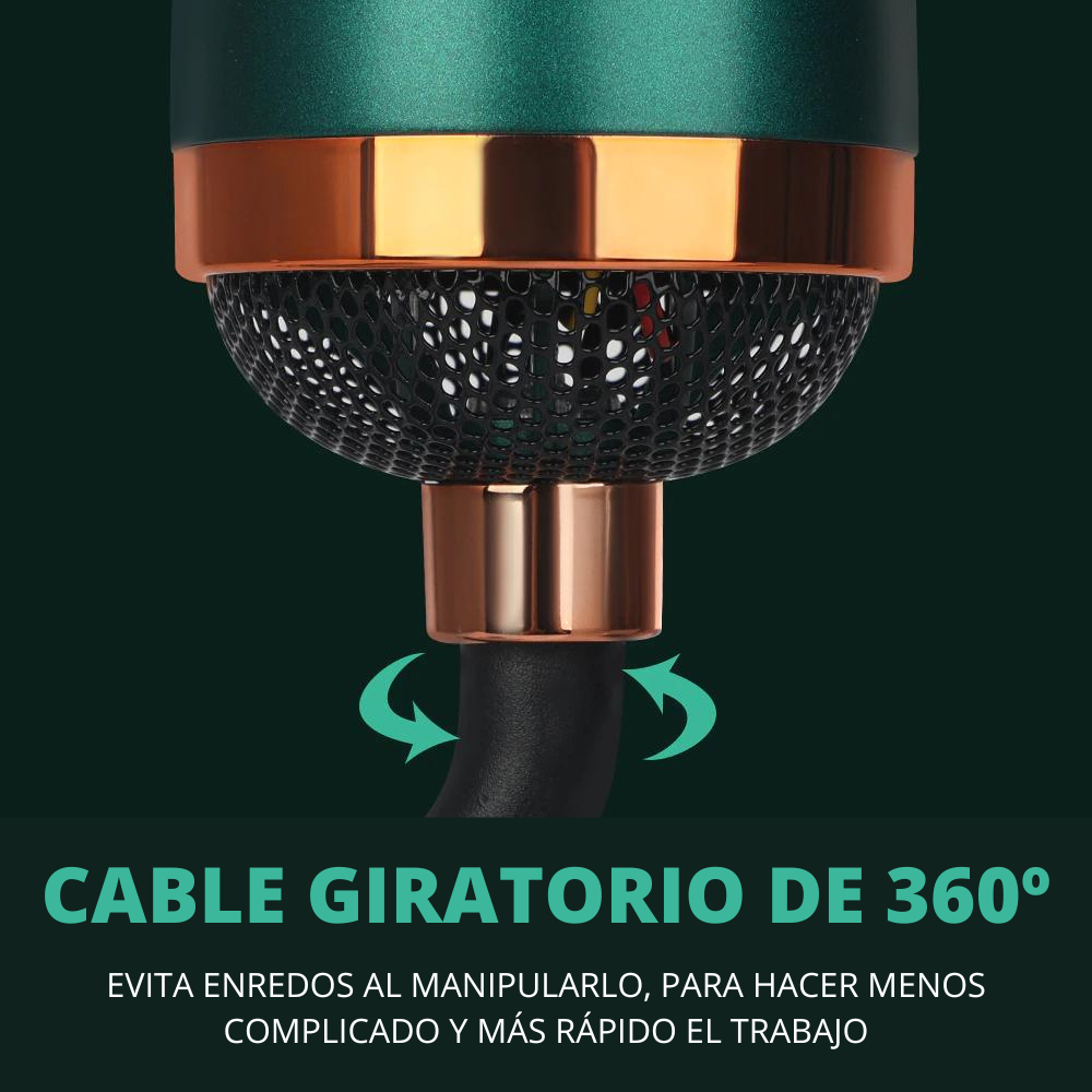 Cepillo Secador/Alizador/Rizador  3 en 1