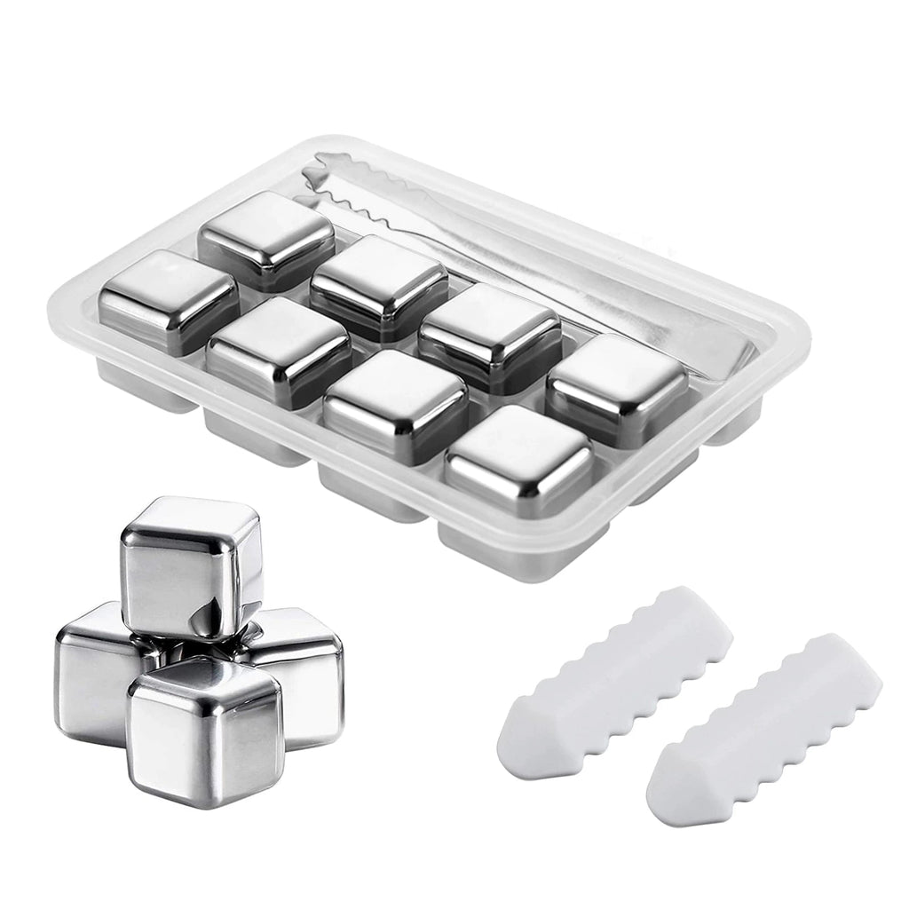 Set de Cubos de Acero para Enfriar Bebidas