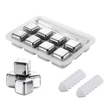 Set de Cubos de Acero para Enfriar Bebidas