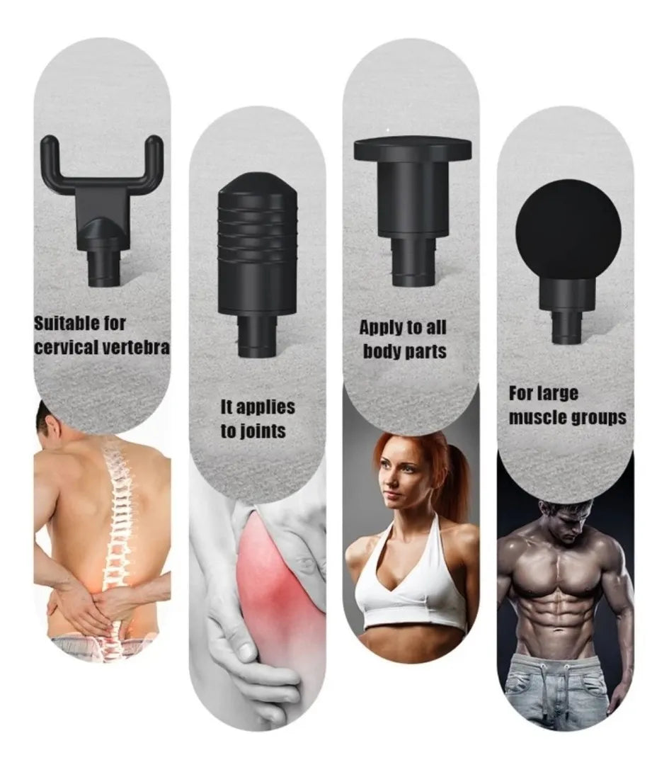 Pistola Masajeadora Muscular 💪🦵 Recargable🔋