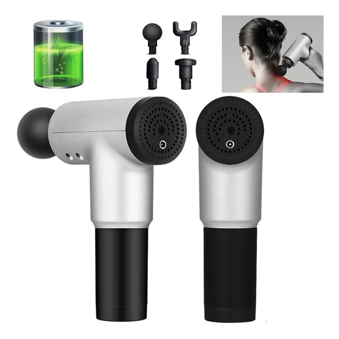 Pistola Masajeadora Muscular 💪🦵 Recargable🔋