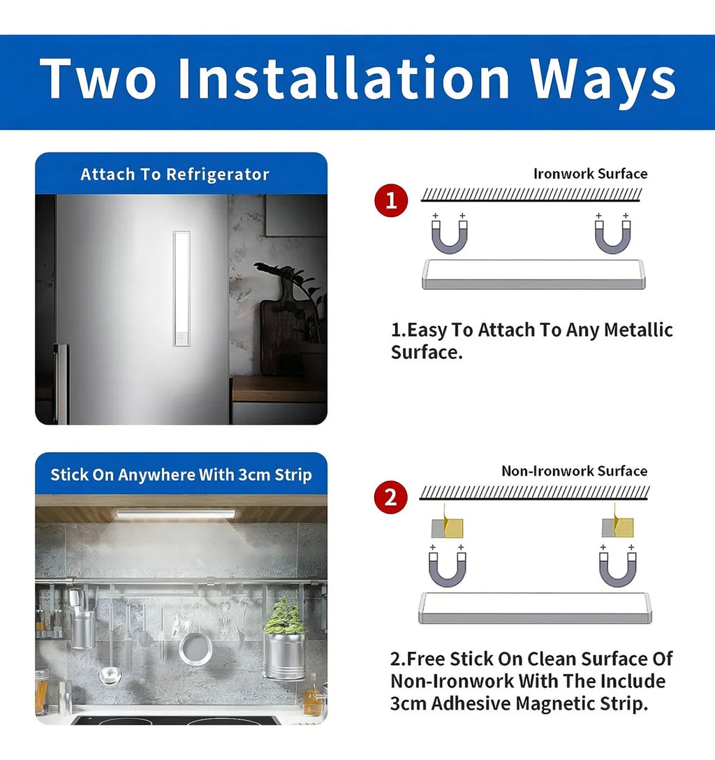 Barra LED 💡 Recargable 🔋 Con Sensor Movimiento