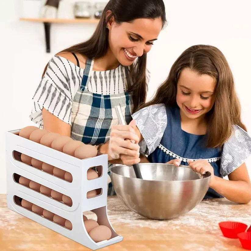 Organizador y Dispensador Automático de Huevos 🥚 30 Unidades🥚✅