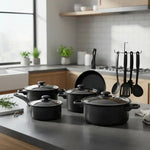 Set de Ollas 🍳 Antiadherentes de 13 Pcs 👨‍🍳 +  Utensidios de Cocina🎁