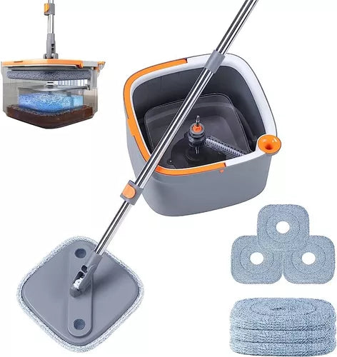 Super Mopa 💦 360° - AutoLimpiante PREMIUM ✨ + Repuesto Adicional 🎁