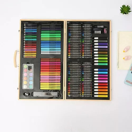 Set de Plumones 180 pcs 🔴🟢🟣🔵🟡