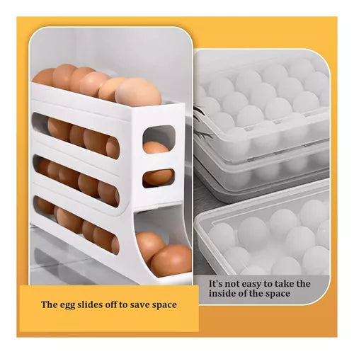 Organizador y Dispensador Automático de Huevos 🥚 30 Unidades🥚✅
