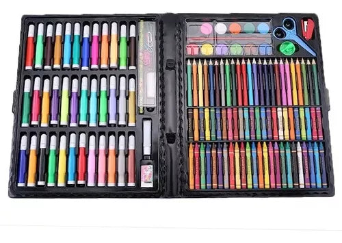 Set de Plumones 180 pcs 🔴🟢🟣🔵🟡