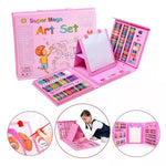 Set Kit Colores Juego Arte/Dibujo Creativo Infantil -208 Pcs 🔴🟢🔵🟡