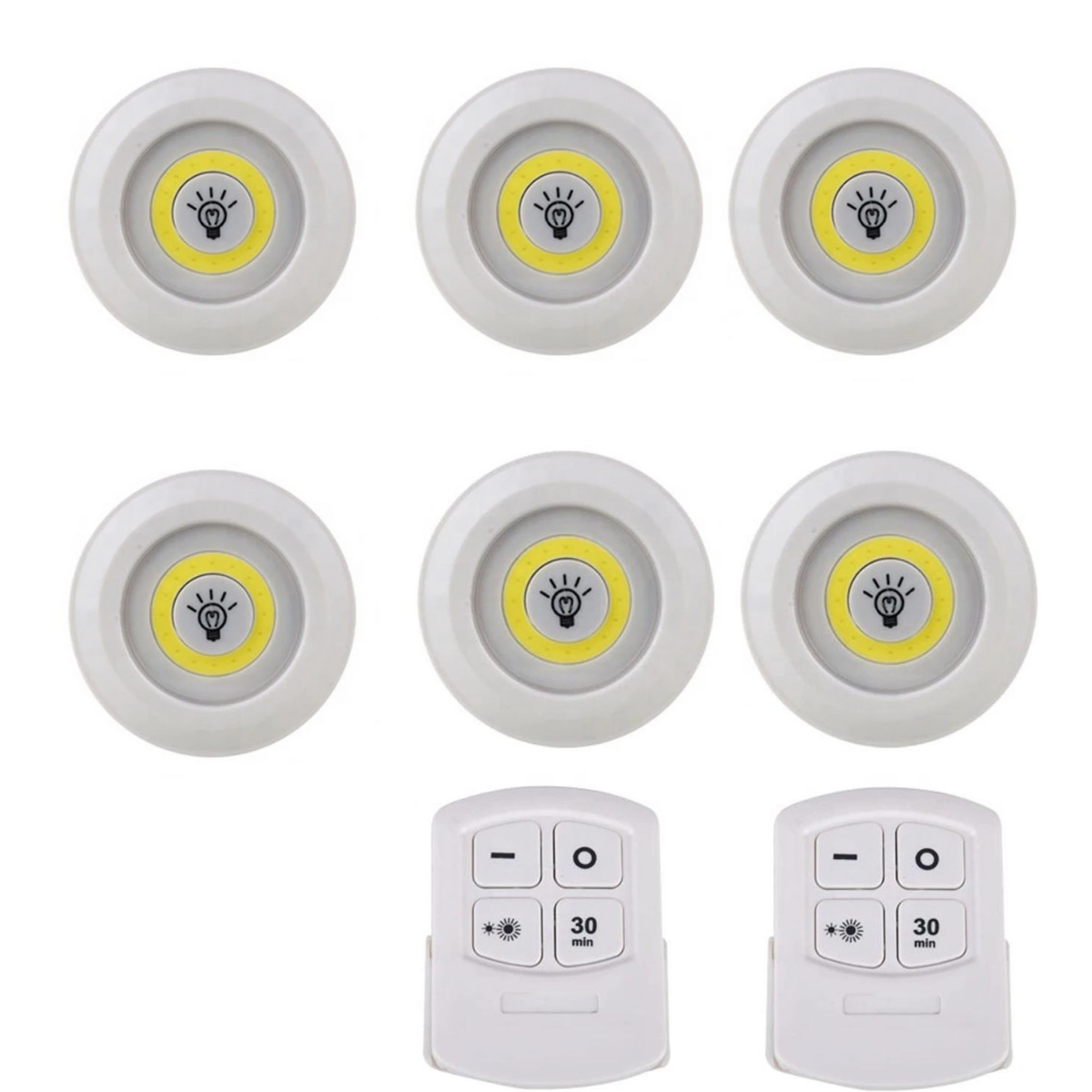 Set Luz Led Inalambricas Control Remoto