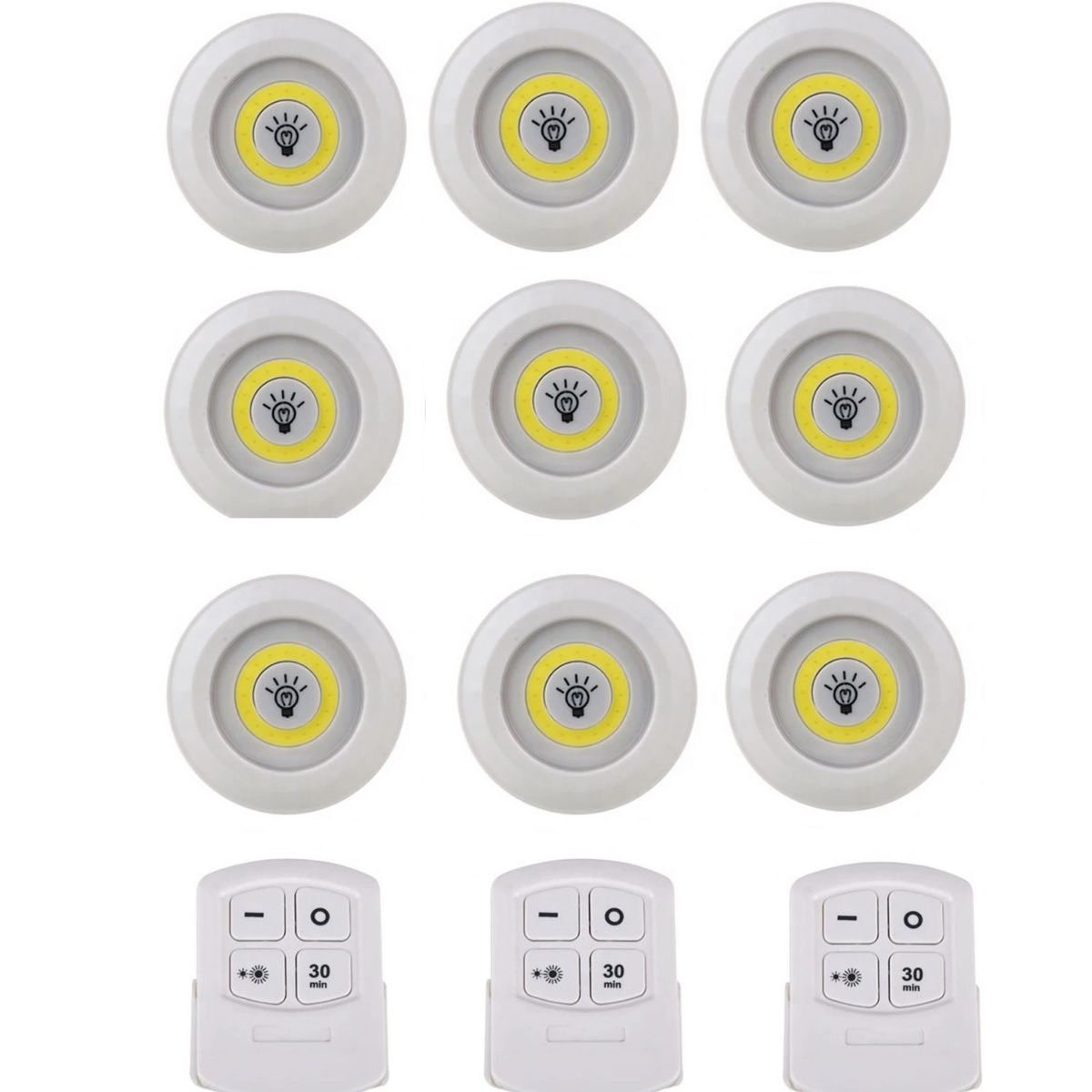 Set Luz Led Inalambricas Control Remoto