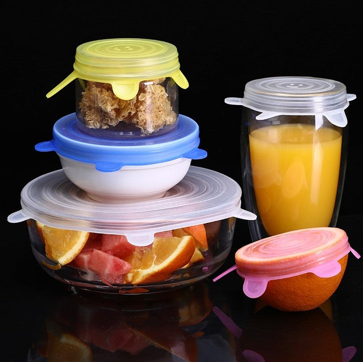 Tapas Silicona para Alimentos (6 Unidades)