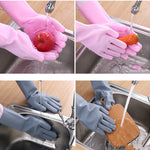 Guantes de Silicona para Limpieza