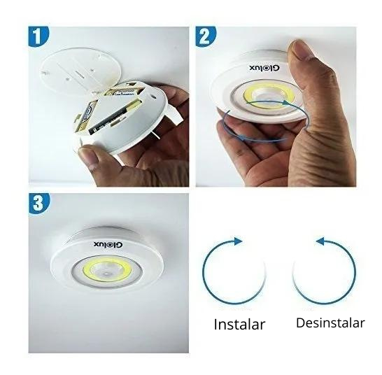 Set Luz Led Inalambricas Control Remoto