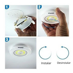 Set Luz Led Inalambricas Control Remoto