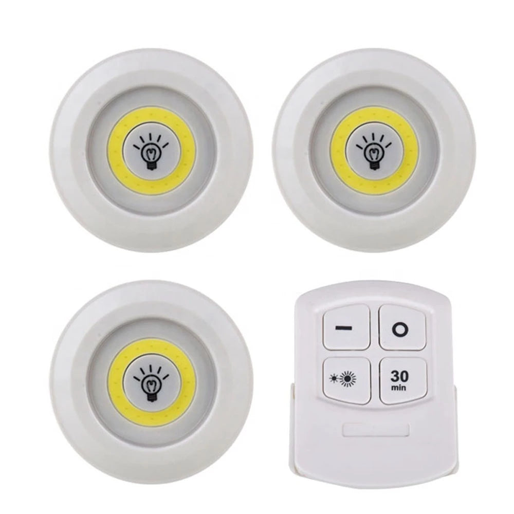 Set Luz Led Inalambricas Control Remoto