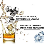 Set de Cubos de Acero para Enfriar Bebidas