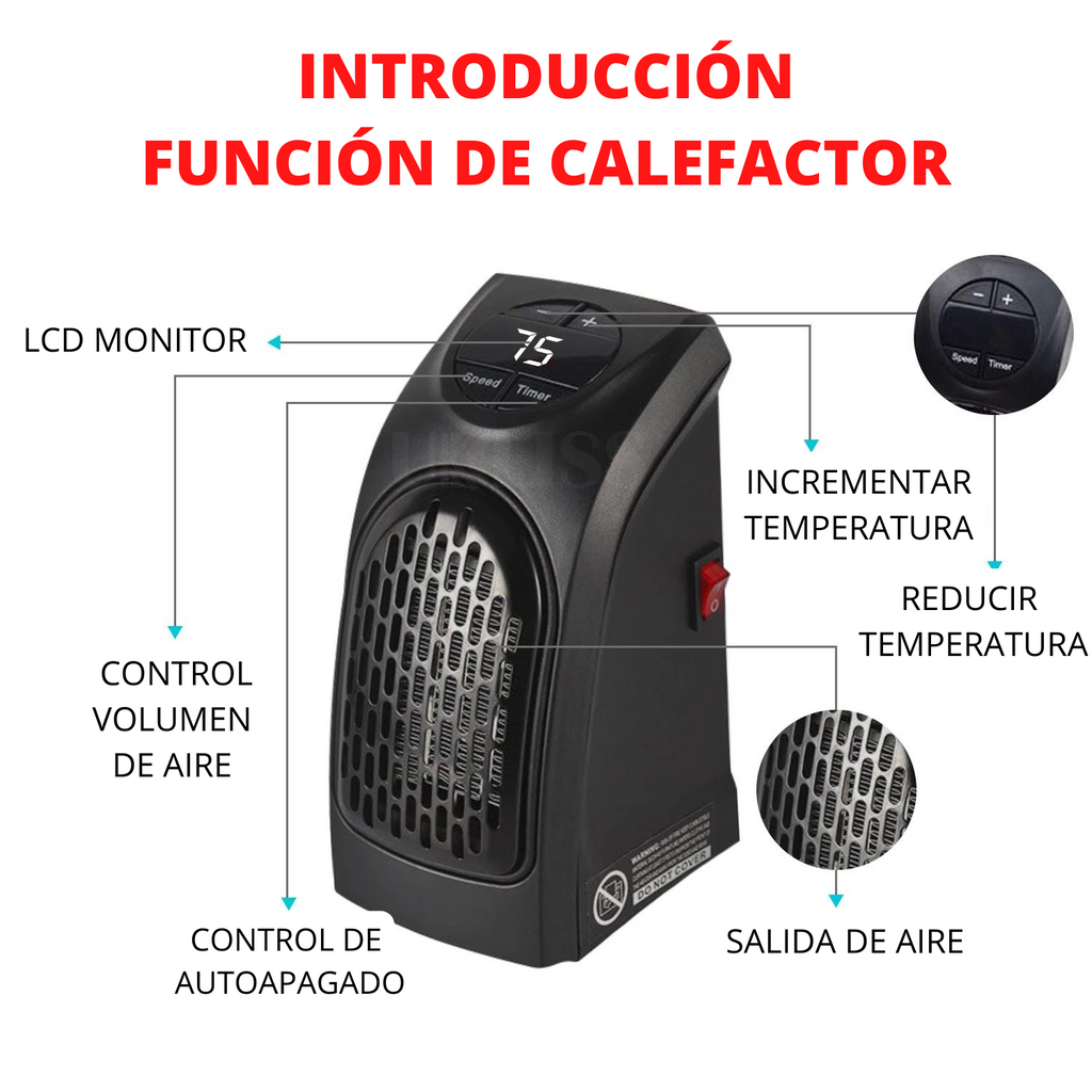 Calefactor Eléctrico de Bajo Consumo