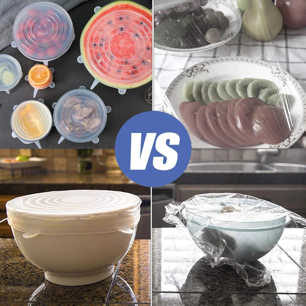 Tapas Silicona para Alimentos (6 Unidades)