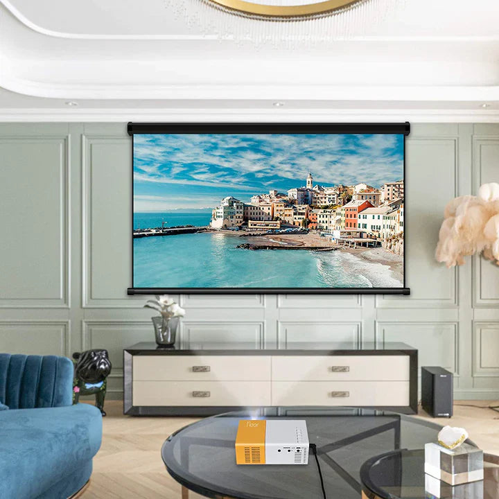 Mini Proyector Led HD Portátil Av HDMI LCD + Control Remoto