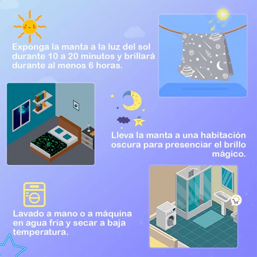 Cobija Luminosa ✨ Mágica Fluorescente