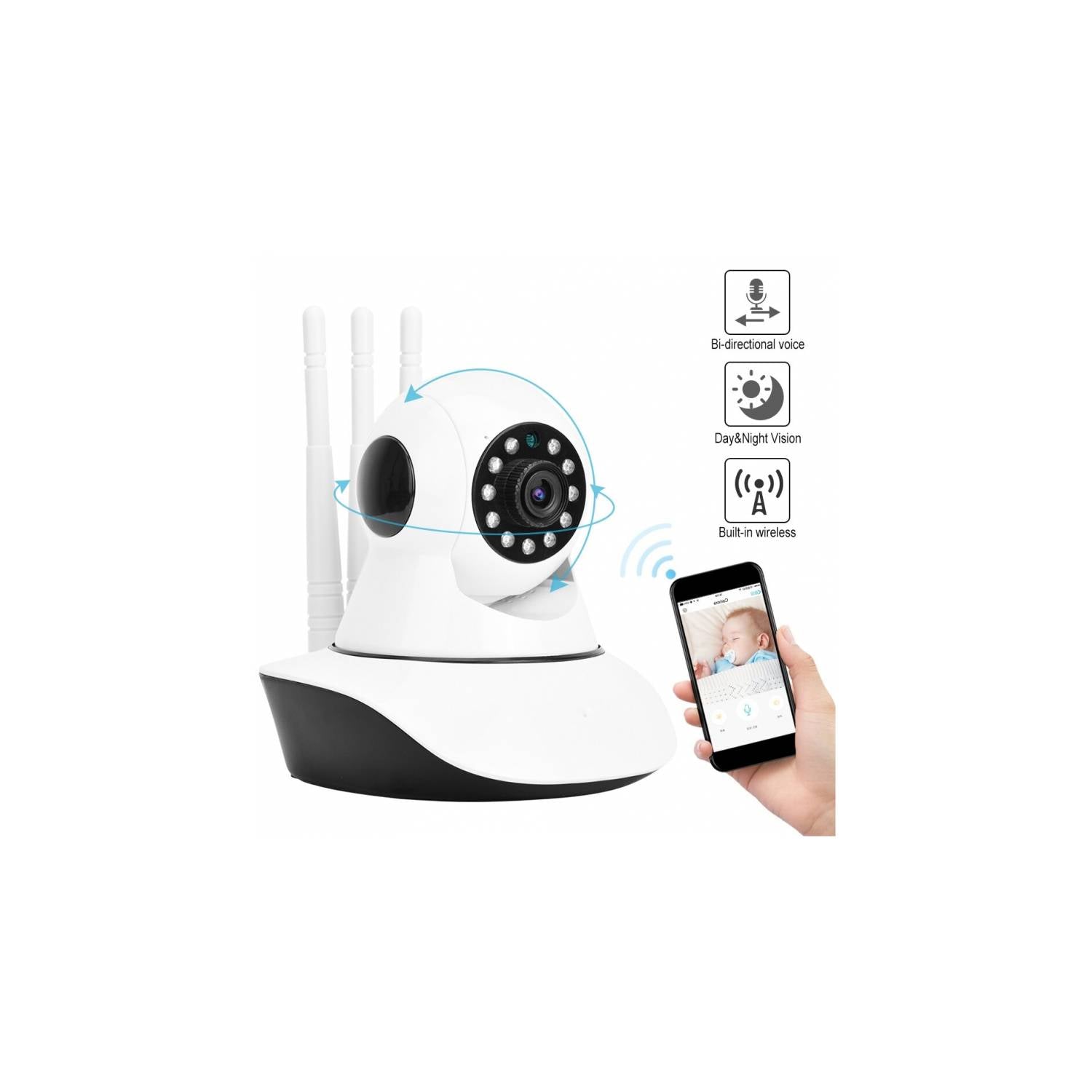 Cámara De Seguridad PTZ WIFI Inalambrica