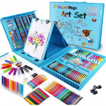 Set Kit Colores Juego Arte/Dibujo Creativo Infantil -208 Pcs 🔴🟢🔵🟡