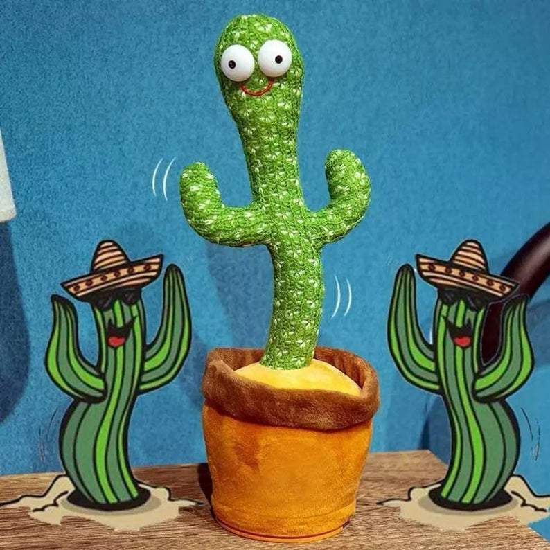 Cactus Bailarin con Repetidor de Voz y Música