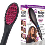Cepillo Alisador de Pelo 🪮  de Cerámica 💇‍♀️ – Pantalla LCD - Straight Artifact 💈