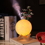 Humificador Lampara de Aromaterapia 3D con base de madera