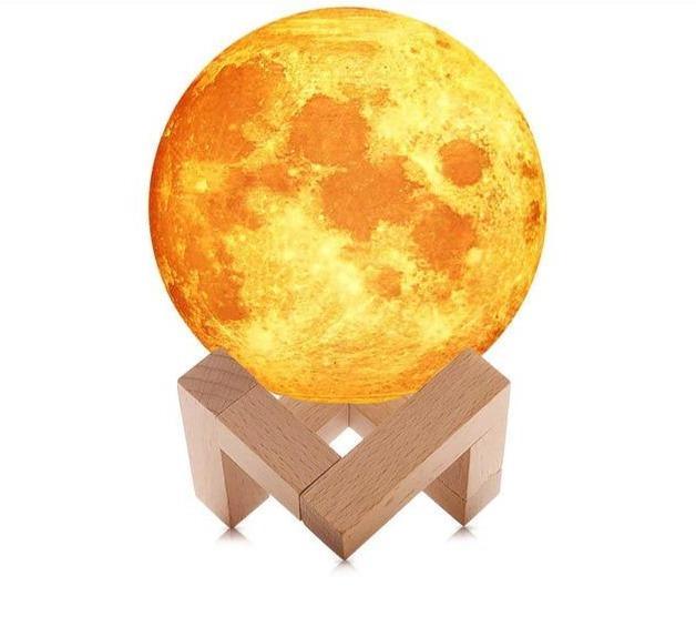 Humificador Lampara de Aromaterapia 3D con base de madera