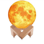 Humificador Lampara de Aromaterapia 3D con base de madera