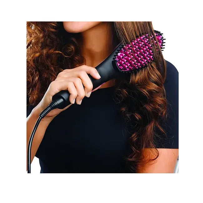 Cepillo Alisador de Pelo 🪮  de Cerámica 💇‍♀️ – Pantalla LCD - Straight Artifact 💈