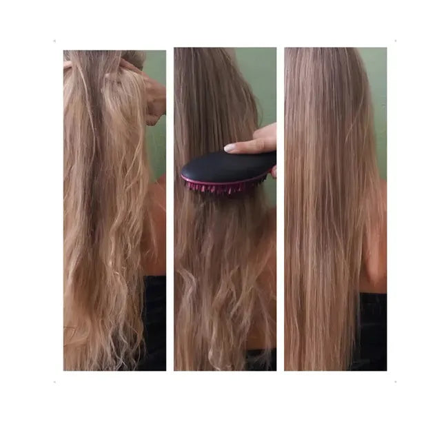 Cepillo Alisador de Pelo 🪮  de Cerámica 💇‍♀️ – Pantalla LCD - Straight Artifact 💈